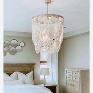 World Market Beaded Chandelier